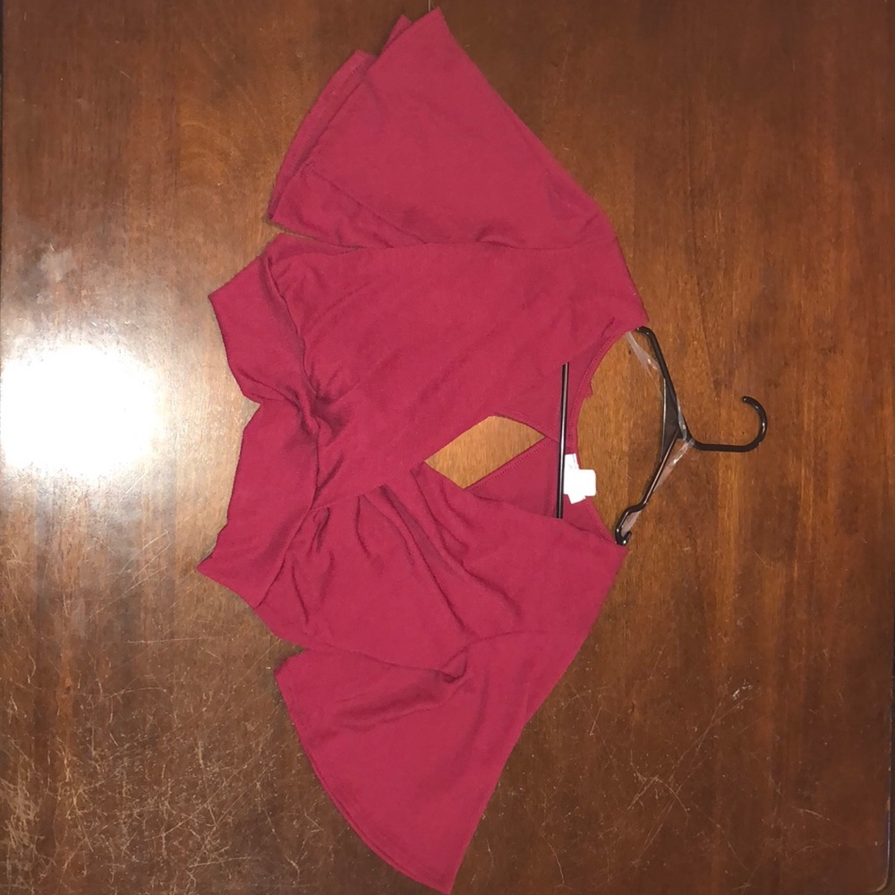 Tie back crop top